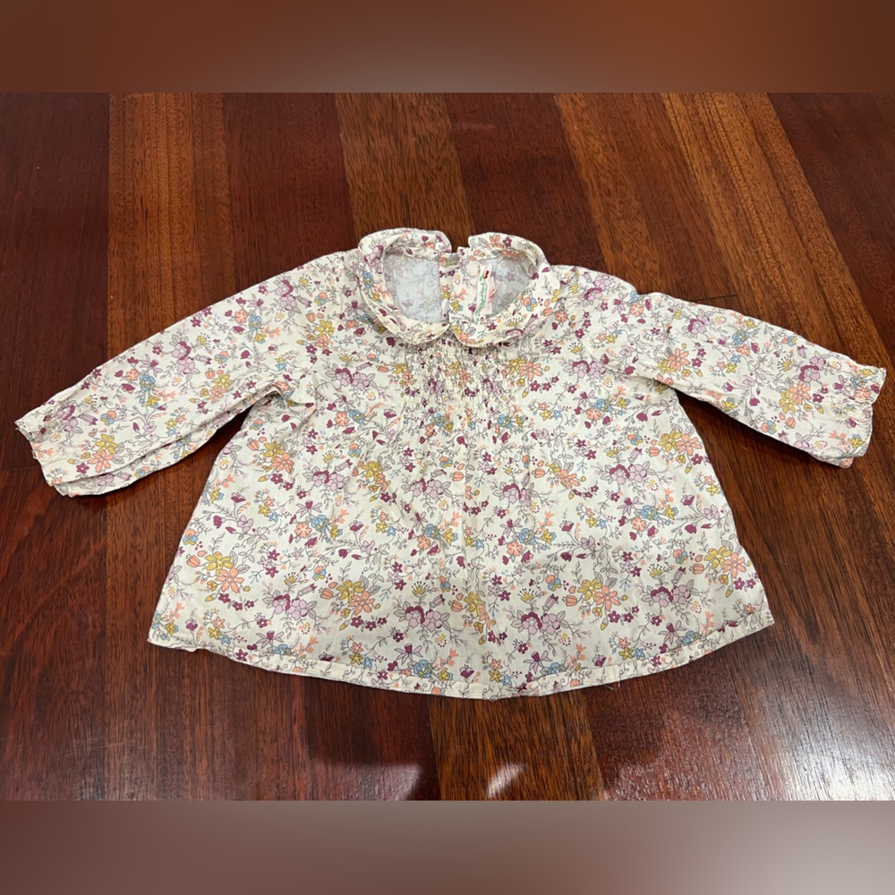 Bonpoint Liberty Print Peter Pan Blouse | Sz 6M